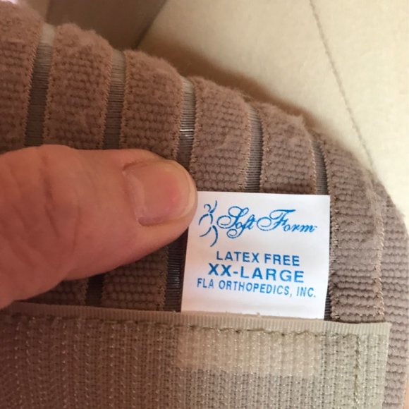 FLA Orthopedics By Soft Form Posture Control Brace Beige XX-Large Latex Free - Picture 3 of 11